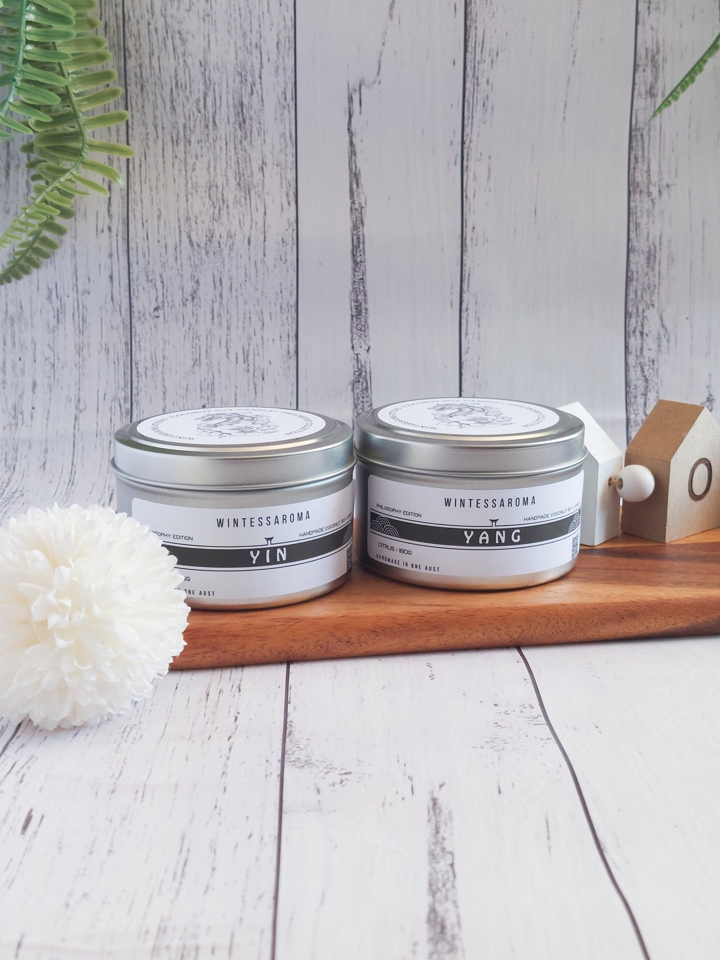 Meditation Candle Mindful Manifestation Candle Scented Yin Yang Candle